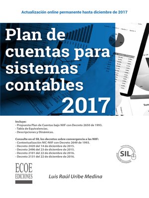 cover image of Plan de cuentas para sistemas contables 2017